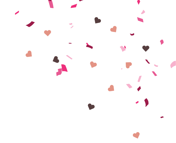 Heart confetti