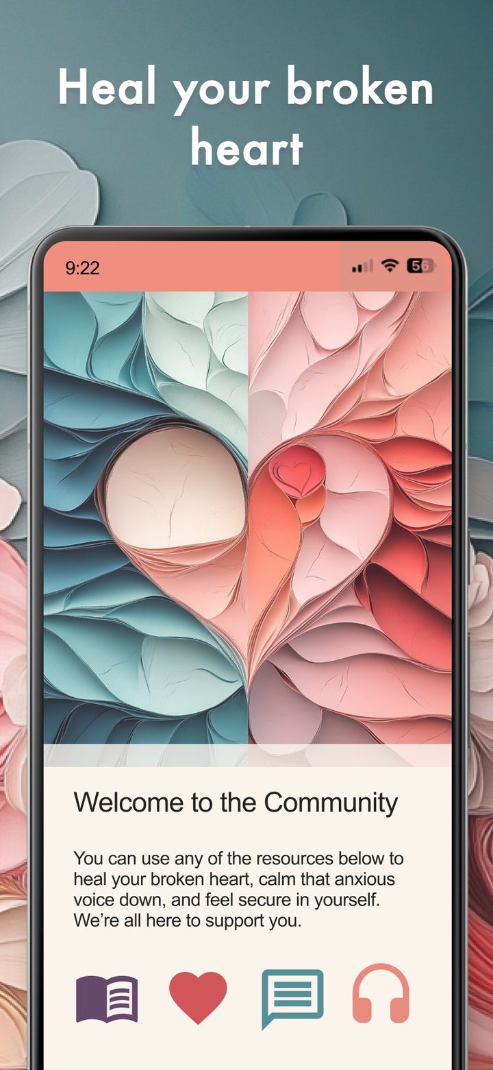 App Store screenshot 4: Heal your broken heart